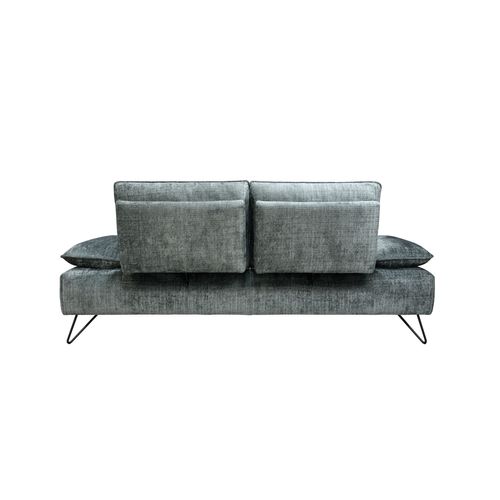 Canapé relax 2 places EVA tissu graphite vue de derrière