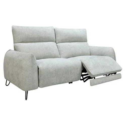 Canapé relax 3 places LYNA tissu grège