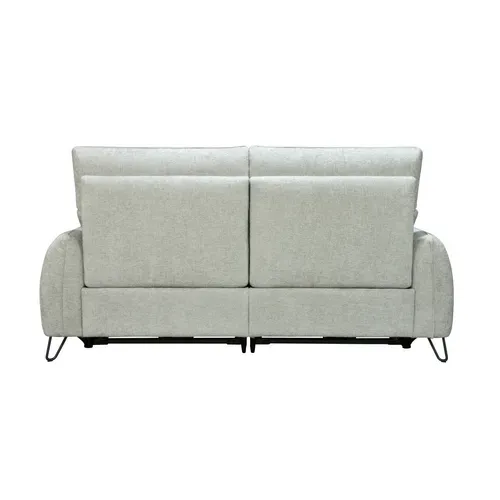 Canapé relax 3 places LYNA tissu grège