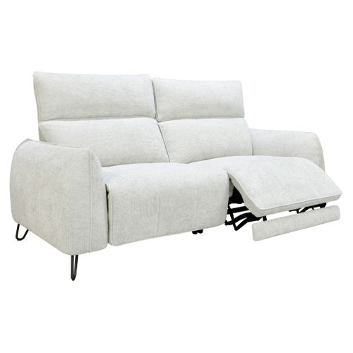 Canapé relax 3 places LYNA tissu crème