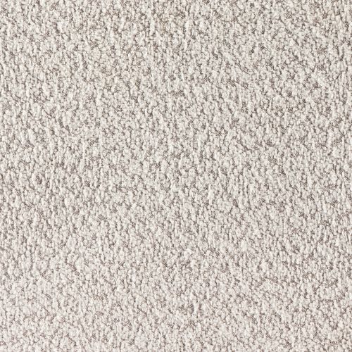 Lit coffre 140x190 cm avec sommier relevable PARMA tissu bouclette gris clair vue détaillée