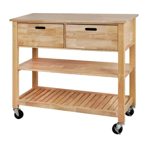 Desserte CLARA chêne vue de profil