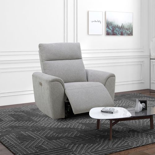 Fauteuil relax électrique LOANE tissu beige