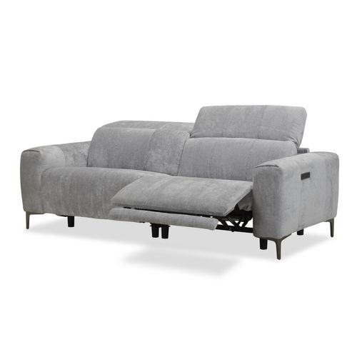 Canapé relax 3 places FRANKY II tissu gris