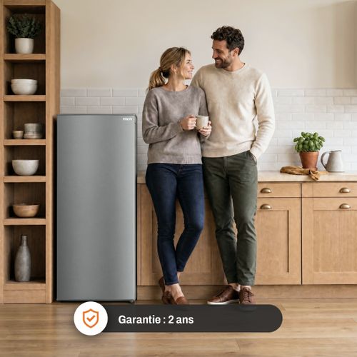 Congélateur armoire FAR CV1624X 160L Inox vue de profil
