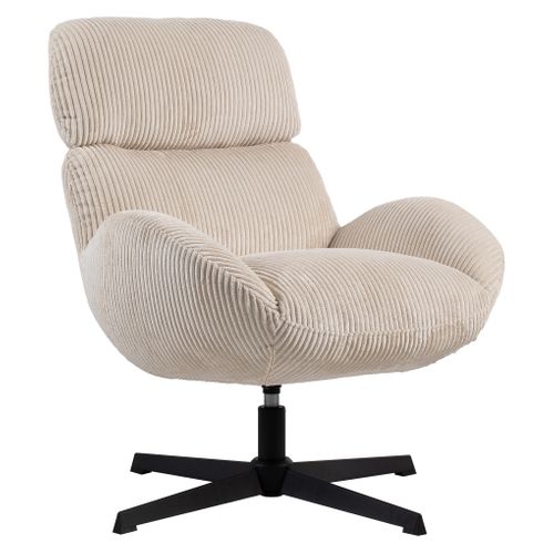 Fauteuil AMANDA tissu beige