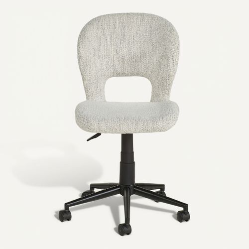 Fauteuil de bureau INES Beige vue de face