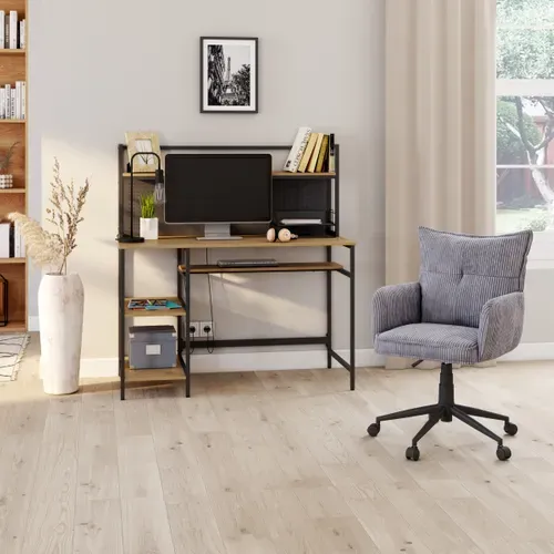 Fauteuil de bureau ALMA Gris vue d'ambiance 1