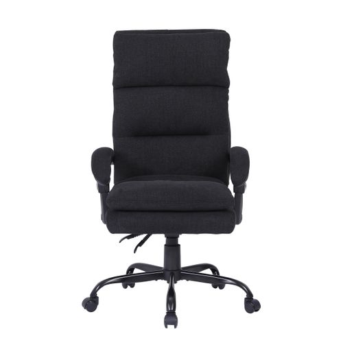 Fauteuil de bureau TERY Noir vue de face