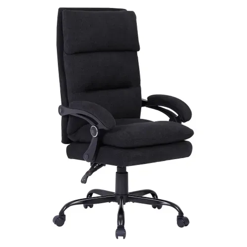 Fauteuil de bureau TERY Noir vue 3/4