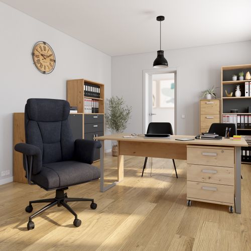 Fauteuil de bureau ELLIOT Noir vue d'ambiance 1