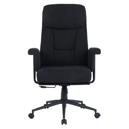 Fauteuil de bureau ELLIOT Noir vue de face