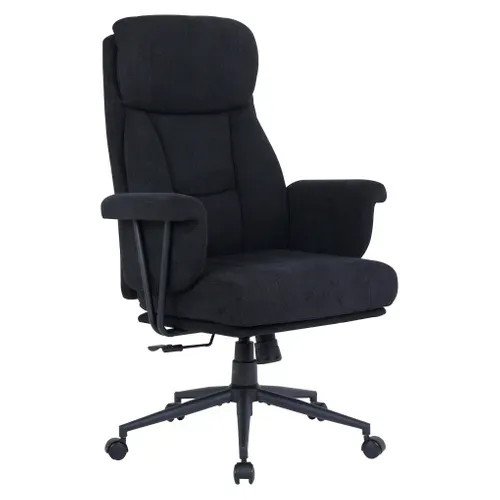 Fauteuil de bureau ELLIOT Noir vue 3/4