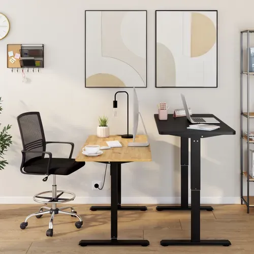 Bureau assis / debout BASTIEN Noir vue d'ambiance 1