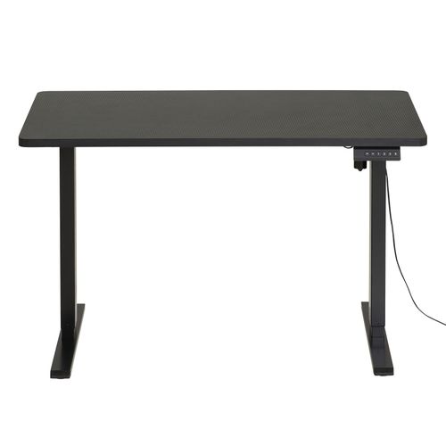 Bureau assis / debout BASTIEN Noir vue de face