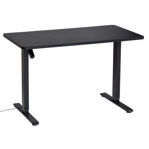Bureau assis / debout BASTIEN Noir vue de derrière