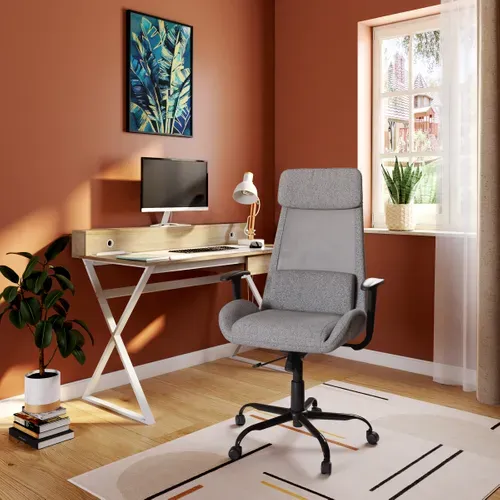 Fauteuil de bureau LUCA Gris vue d'ambiance 1
