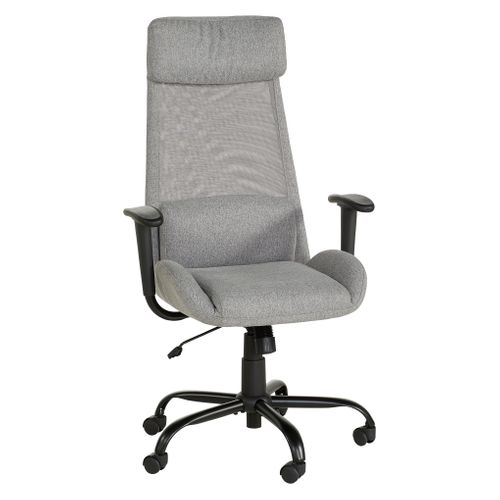 Fauteuil de bureau LUCA Gris vue 3/4