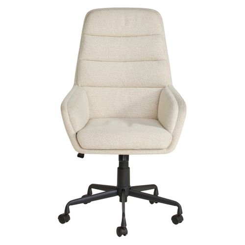 Fauteuil de bureau LIVIO Beige vue de face