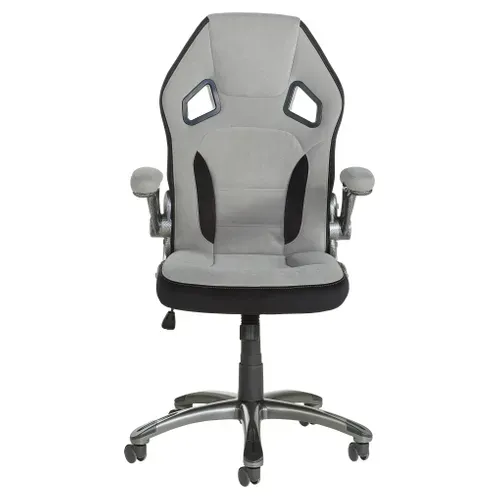 Fauteuil de bureau CARBON 2 Gris et noir vue de face