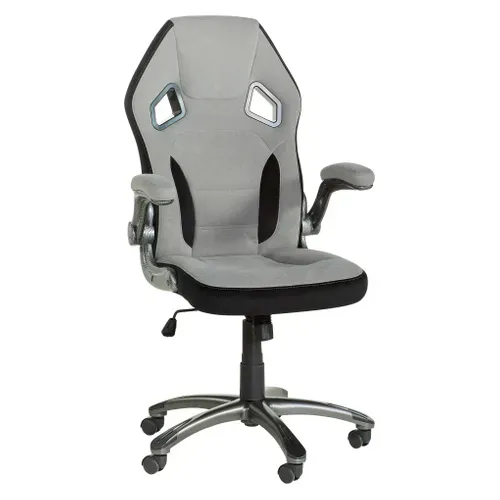 Fauteuil de bureau CARBON 2 Gris et noir vue 3/4