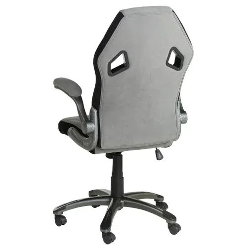 Fauteuil de bureau CARBON 2 Gris et noir vue de derrière