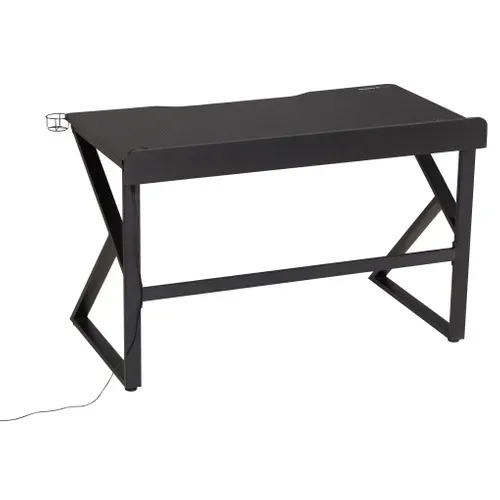 Bureau gamer avec LED BXGAMING Noir EZIO vue de derrière