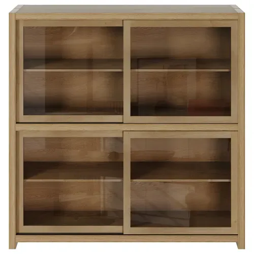 Vitrine MAVIN Imitation chêne