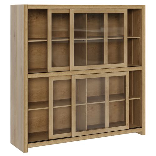 Vitrine MAVIN Imitation chêne