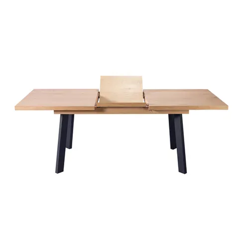 Table  extensible L.160/210 cm MADELEINE Imitation chêne / noir