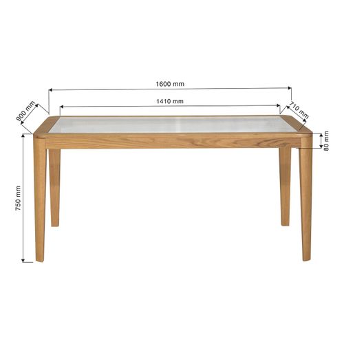 Table L. 160 LAYLA Chêne