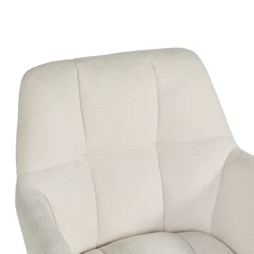 Fauteuil de bureau EDEN blanc vue détaillée