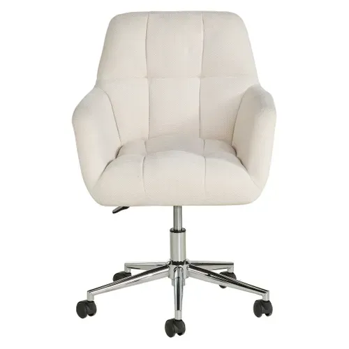 Fauteuil de bureau EDEN blanc vue de face