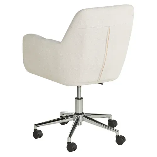 Fauteuil de bureau EDEN blanc vue de derrière