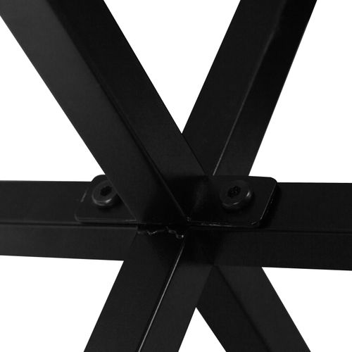 Table basse EDDY imitation noir et chêne vue accessoires