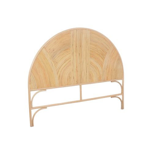 Tête de lit USMAN 2 en rotin vue de profil