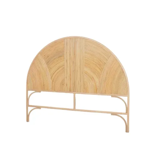 Tête de lit USMAN 2 en rotin vue 3/4