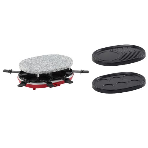Raclette/pierre/gril/crêpe SIGNATURE RACL 3EN1 Rouge