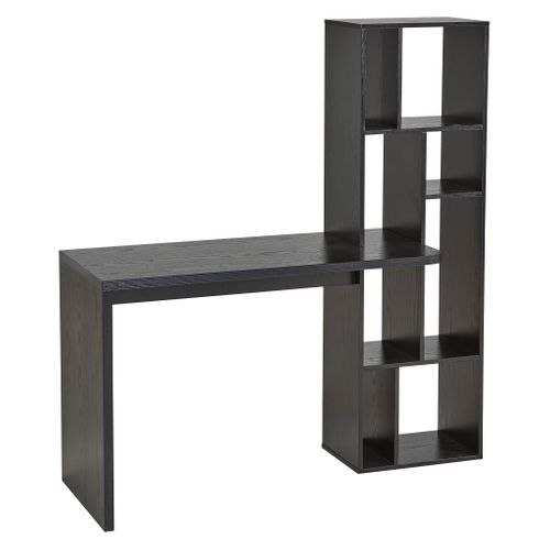 Bureau avec bibliothèque LOAN noir