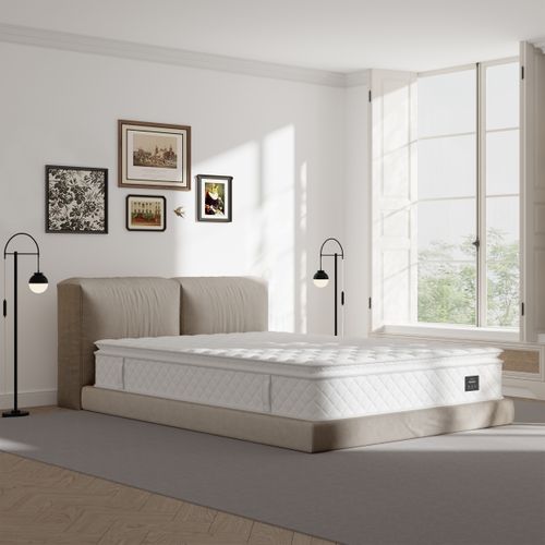 Matelas ressorts 140x190 cm avec 2 cm de mémoire de forme PERLE ép. 26 cm