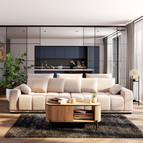 Table basse ADRIAN Imitation chêne