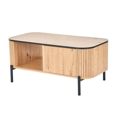 Table basse ADRIAN Imitation chêne