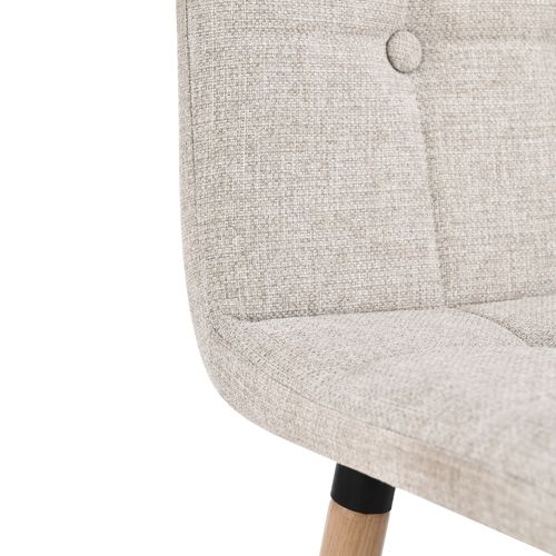 Lot de 2 tabourets de bar H. 63 cm MEVIK beige vue accessoires