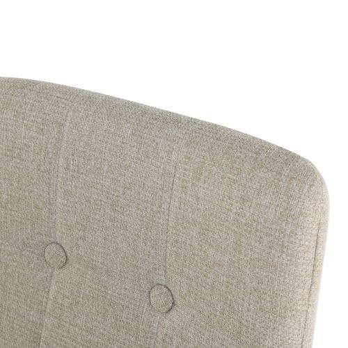 Lot de 2 tabourets de bar H. 63 cm MEVIK beige vue détaillée