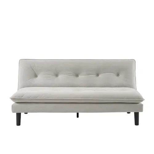 Banquette-lit ESTELLE tissu gris