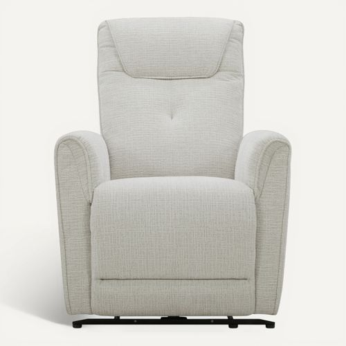 Fauteuil relax électrique KANSAS tissu beige vue de face
