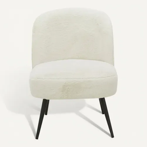 Fauteuil DAHLIA tissu doux vue de face