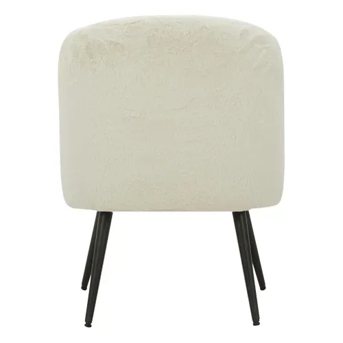 Fauteuil DAHLIA tissu doux vue de derrière