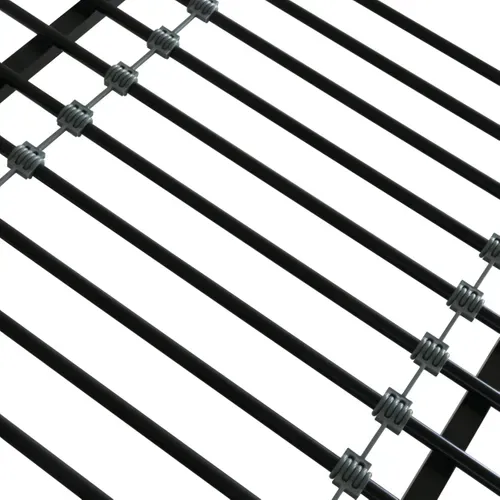 Lit mezzanine 140x200 cm MARLEY imitation chêne - noir