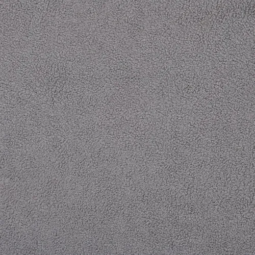 Canapé d'angle gauche BULLE tissu bouclette gris